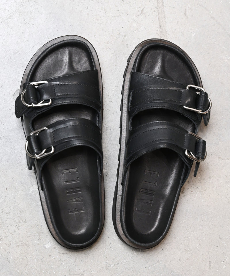Double buckle footbed sandals / ER4304 – EARLE (アール) 公式