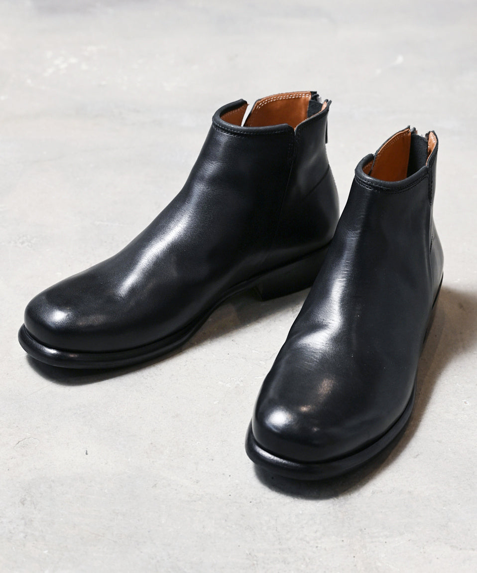 Back zip short boots / ER2202 / ヒールブーツ