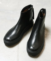 Back zip sneaker boots (All black) / ER3410