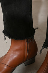 Women / Side zip out heel boots / ER3749