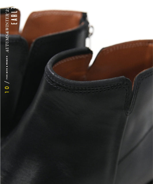 【 新定番 Back zip short boots 】