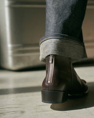 Back zip short boots / ER2202