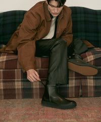 Back zip sneaker boots (All black) / ER3410