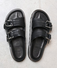 Double buckle footbed sandals / ER4304