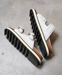 Double buckle footbed sandals / ER4306