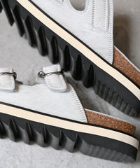 Double buckle footbed sandals / ER4306