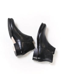 Back zip short boots / ER2202